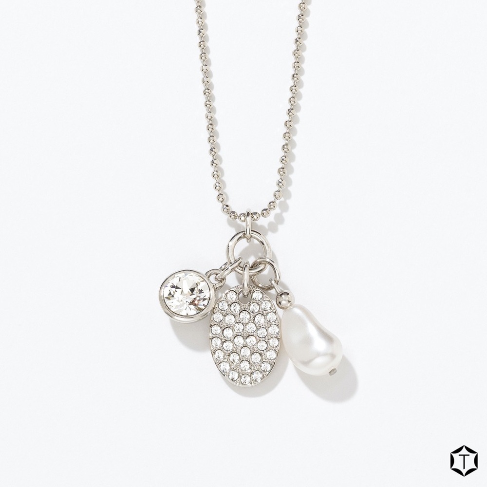 Three charm necklace